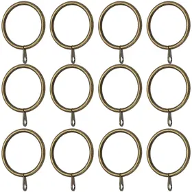 Micro Traders 894832048264 50pcs Metal Curtain Rings Hanging Hooks 38mm Inner Diameter For 30-35mm Curta