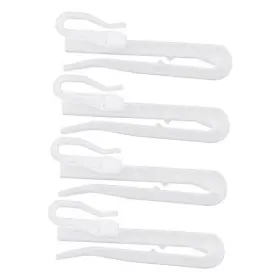 975-aw Micro Traders 100pcs Curtains Hooks Adjustment Deep Pinch Pleat Plastic Locking 70mm