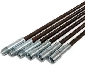Midwest Hearth 645360706034 Fiberglass Chimney Rod Kit 18-foot Brown