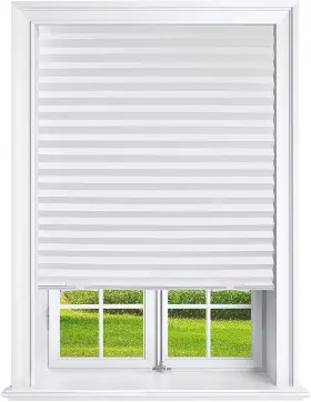 Mt1050 Mirrotek Pleated Window Paper Shades Light Filtering Blinds White 36 Inch X 69