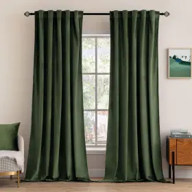 Miulee Curtains Btrp 84 5 Velvet Inches 2 Panels - Luxury Blackout For Bedr