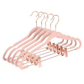 Mizgi 791313352459 Premium Velvet Pants Hangers With Clips Pack Of 20 Slim Skirt