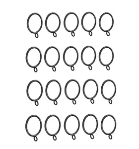 Mizorlie 782589471012 Window Hardware Clip Rings Curtain With Eyelet 1.5 Inch Inner Diameter