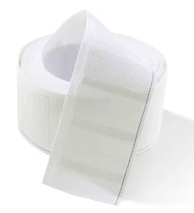 Mjmp Zt-fba-200101-4x1wtbu Pleat Tape For Curtain Heading Vintage Style Small Size 2.8in X 20yards White
