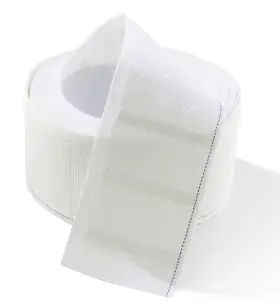 Zt-fba-200101-4x1wtbu Mjmp Pleat Tape For Curtain Heading Vintage Style Small Size 2.8in X 20yards White