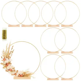 38-yard Mjrasg 774144339561 10 Pack Floral Hoop With Holders And Paddle Wire 14 Inch Me... Fast Ship