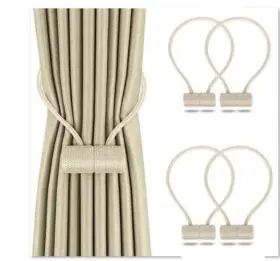 Mlyc 631161320388 4 Pack Magnetic Curtain Tiebacks Drapery Holdbacks For Curtains Drapes Living Ro