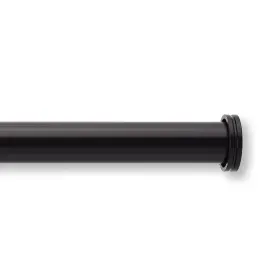 48186 Mode Outdoor Collection 1 1/8 Inch Diameter Curtain Rod Set With End Cap Finials