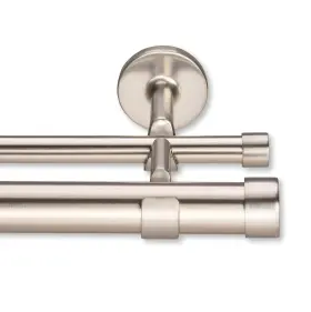 Mode 765986004977 Cambria Designer Series - Premium 3 Foot Custom Double Curtain Rod 1-1
