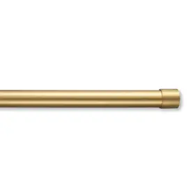 Mode 887262007394 Premium Collection 1 Inch Diameter Curtain Rod Set With Modern Endcap Curtai