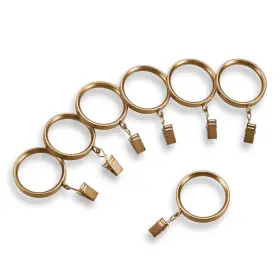 Mode 887262524358 Premium Collection Flat Steel Curtain Clip Rings Set Of 14 Wit