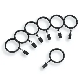 Mode 887262527250 Premium Collection Flat Steel Curtain Clip Rings Set Of 14 Wit