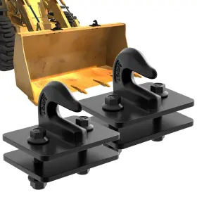 B-hook-2pc Molaviee 2 Pack 3/8 Inch Tractor Bucket Grab Hooks Grade 70 Forged Steel Bolt On Hoo