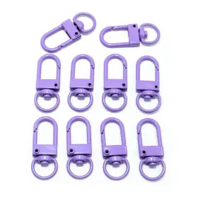 Monsealyt 751501113767 20pcs Metal Lobster Claw Clasps Small Swivel Lanyards Trigger Snap Hooks Stra