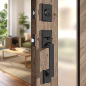 Moquin B0ddtj5rfs Square Front Door Handle Set Heavy Duty Entry Handleset Keys