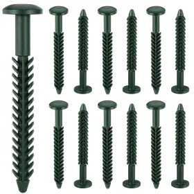 Hui-morningro-2039 Morningro 12 Pack Vinyl Shutter Fasteners Plastic Screws Window Color Forest Green
