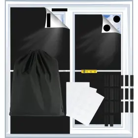 Txm-zx-portablec-145x300 Moslovstar 740306685685 Portable Blackout Curtain Self Adhesive Travel Temporary Blind Cut At