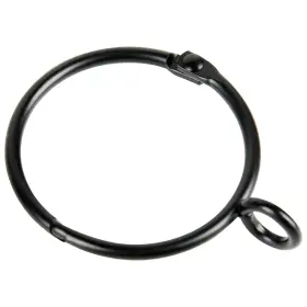 R-bk-150 Mozano 30-pack Curtain Rings With Eyelets 1.5-inch Drapery Hinge Snap-joint