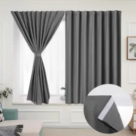 V-r-02 Muamar No Drill Blackout Curtain Easy Install Window Panels Portabl