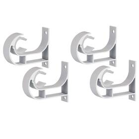 Mumiao 764595957100 Single Curtain Rod Brackets For Aluminum Alloy Ceiling-mount - Heavy Duty Hol