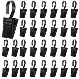 Murtenze Qzd241028016 30pcs Small Curtain Hooks For Drapes Black Clips String Ligh