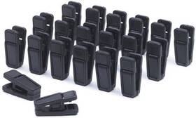 Mxxgmyj 000006453866 Black Huggable Hangers Finger Clips Ultra Slim Line Set