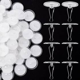 Mxxipp Of2406746ta006k3-m 25 Pack Self-adhesive Ceiling Hooks For Hanging Small Sticky Discs W