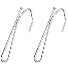 N/d 711469076849 50 Pcs Stainless Steel Pinch Pleat Curtain Hooks