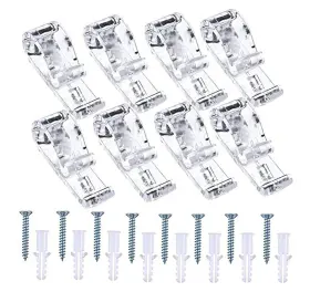 N-kongjian 771077841369 8pcs Curtain Positioning Hooks With Screws And Screw Sleeve Shutter L