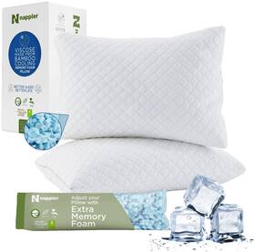 Nappler Nbs02 Cooling Pillow For Hot Sleepers -bed Pillows Standard Size Premium Set Of 2 -