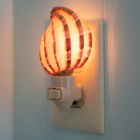 Nl-nct-hs-8541 Nautical Crush Trading 603051378885 Seashell Night Light Beach With Harpa