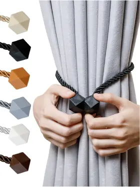 Ck28 Naztur Magnetic Curtain Tiebacks- Upgrade 2022 With A Thicker Twist Rope And Strong Ma