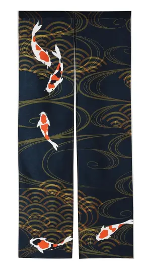 Next.design 589584739941 Noren Japanese Style Doorway Curtain With A Picture Of Nishiki Ca