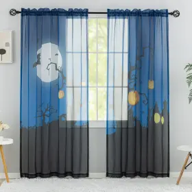 Gfk00709 Nhnhn Sheer Voile Curtains With The Old Money Style For Childrens Room Kids