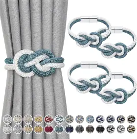 Niceec 313055637634 4 Pack Mini Magnetic Curtain Tiebacks Nordic Simple Style Drape Tie Backs