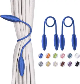 Niceec 705353679599 2 Pack Diy Curtain Tiebacks Clips Crystal Decorative Creative Twist Drape Tie Ba