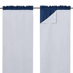 Nicetown Ntblkliner24588c11 Blackout Curtain Liners For 95 Inch Curtains - Black Out