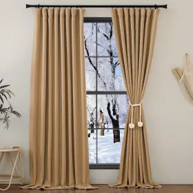 Ntcachbr58sd2-5084c39 Nicetown Thick Living Room Curtains 84 Inches Long Rod Pocket/back Tab/hook