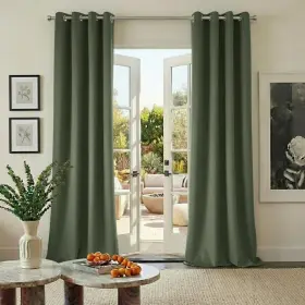 Ntuscgm170sd25284c17 Nicetown Sage Green Velvet Curtains 84 Inches Long 2 Panels Set For Kitchen