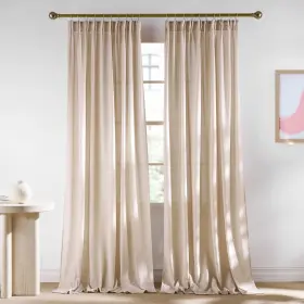 Ntuspbr38sd252120c81 Nicetown Semi Sheer Light Filtering 120 Inches Long Curtains Back Tab/rod Po