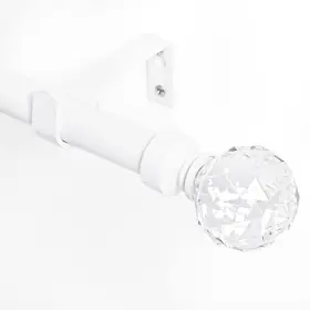 Vcntusrdaljssj1-28to48g22 Nicetown Adjustable Metal Curtain Rod 1 Inches Diameter Faceted Ball Finials