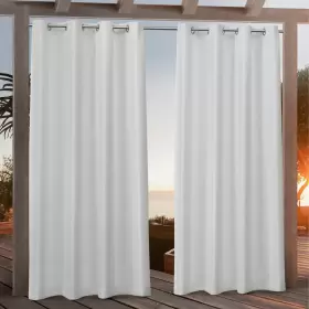 Nicole Miller 064247003859 Canvas Outdoor Curtain Panel Pair Winter