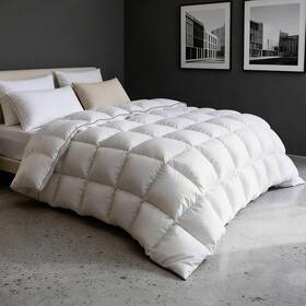 Nighthug Ld-25001-wh Goose Down Comforters 100% Oganic Cotton Shell Queen Size Comforter Luxury Du
