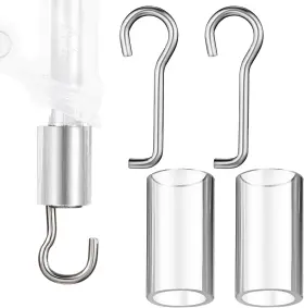 Blinds-sii0235 Ninehaoou 2 Set Wand Wire And Sleeve Collar For Horizontal Mini Blinds Replacement
