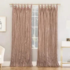 55770 No. 918 Odelia Distressed Velvet Blackout Tab Top Curtain Panel 50 Inch X 95 B