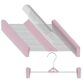 Northern Brothers 850068826155 Skirt Hangers 30 Pack Pink Pant Shorts Plastic