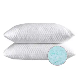 Hmzx-k2 Ntcoco Shredded Memory Foam Bed Pillows For Sleeping King Size 2 Pack With W