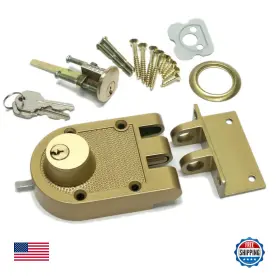 B007a4sp8i Nu-set Lock Jimmy Proof Style Deadbolt Inter Locking Double Cylinder