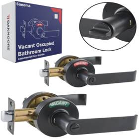 Oakmoore B0dhs346hc Commercial Door Handle Lock Bathroom Locks For Home Doors Vacant