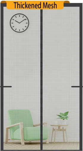 Odo-3683-bl Odocovo ‎ Upgraded Magnetic Screen Door Thicker 250g/m Reinforced Mesh 36 Longer Mag